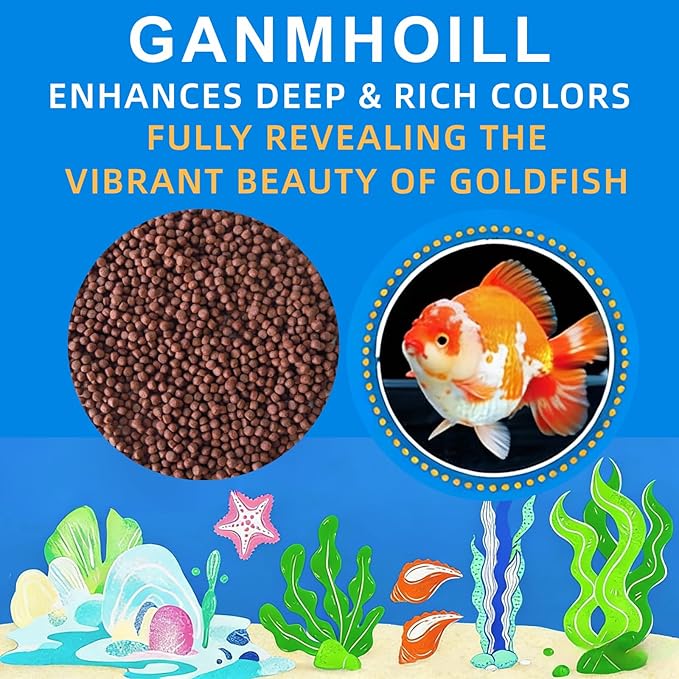 Pond Fish Food - Natural Color Enhancing with Antarctic Krill & Spirulina, Clear Water Formula for Growth, Convenient Moisture-Proof Packaging, Suitable for Koi & Goldfish