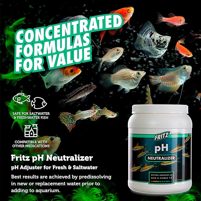 Fritz Aquatics 80287 Fritz pH Neutralizer for Fresh and Salt Water Aquariums, 3-LBS