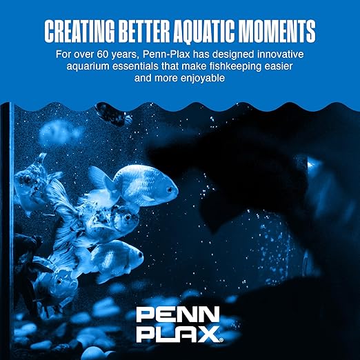 Penn-Plax Therma-Temp Stainless Steel Thermometer - Accurate Aquarium Thermometer - Easy to Read - Dual Scale for Freshwater and Saltwater Tanks - Rust-Resistant Clip-On Design - 4.25 Inches