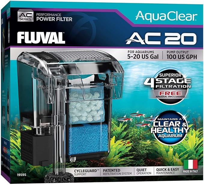 Fluval - Bio-Foam for AC20 Power Filter, 3-Pack – for Use in Freshwater & Saltwater Aquariums