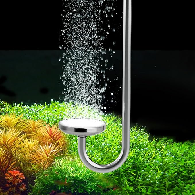 Stainless Steel CO2 Difusser Atomizer Used for Aquarium Plants,Water Grass Tank,Fine and Uniform Bubbles, Durable and Not Easy to Rust (L(35cm))
