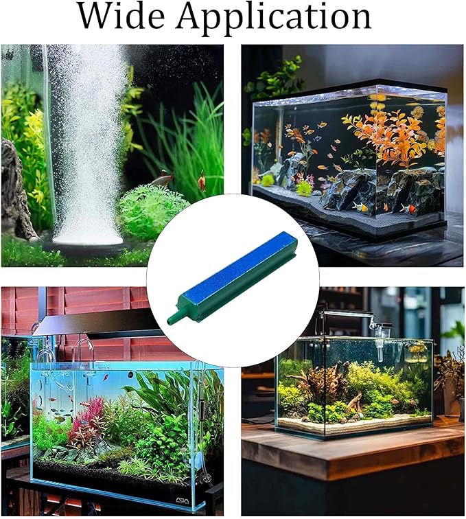 4PCS 4 Inch Aquarium Air Stone Bar, Fish Tank Bubble Diffuser Oxygen Release Bar for Air Pumps, Hydroponic Systems and Ponds