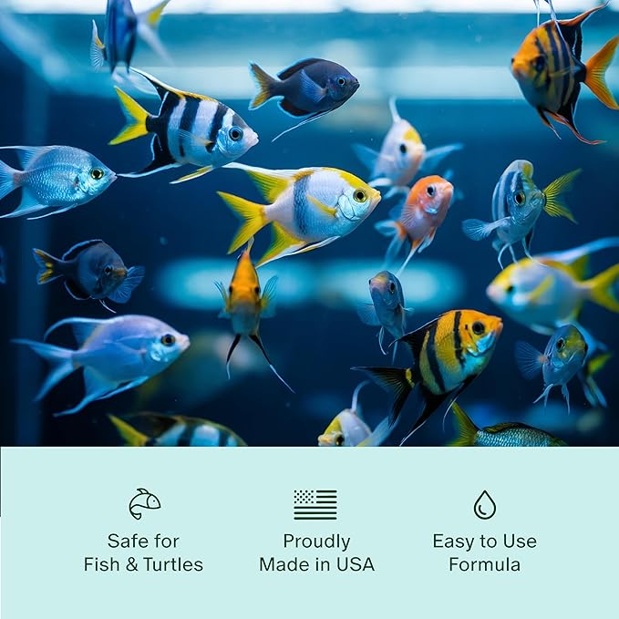 Flocculant for Aquariums, Ponds & Fountains – Powerful Water Clarifier Instantly Clears Murky Water - Fish & Wildlife Safe - 16 Fl Oz.