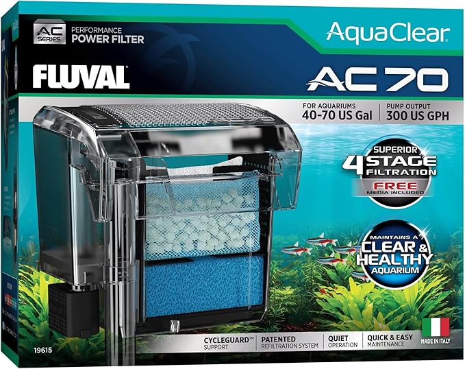 Fluval - Media Maintenance Kit for AC70 Power Filter - for Use in Freshwater & Saltwater Aquariums