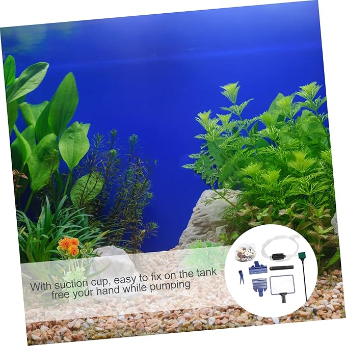 BESPORTBLE 1set Aquarium Siphon Cleaner Tool for Fish Tank Manual Water Changer Sand Cleaner Debris Kit Materials for Aquariums