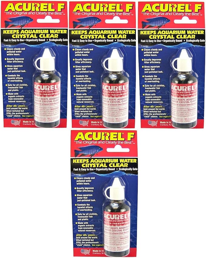 Acurel F Aquarium Clarifier (50ml, Pack of 4)4