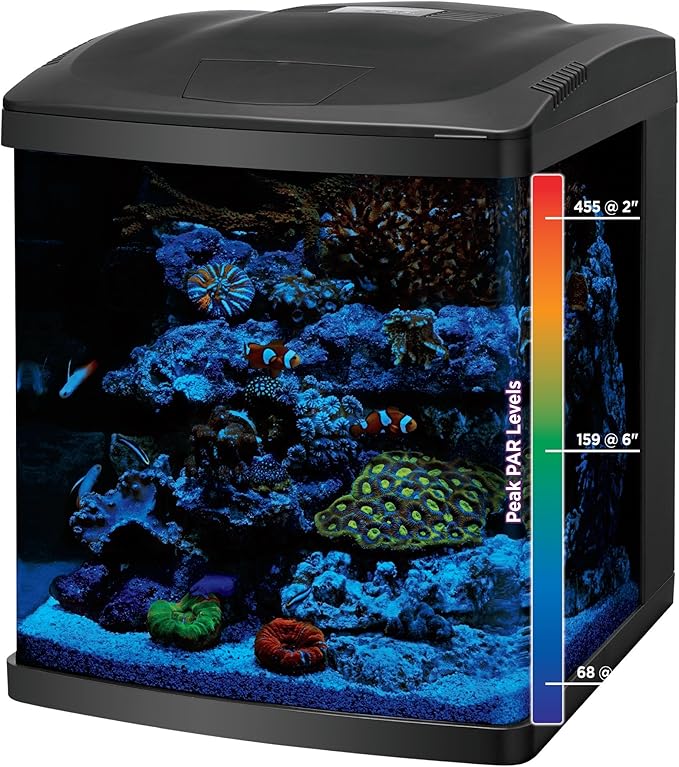 Coralife BioCube, Aquarium Kit, Nano Tank, Customizable LED Lighting, for Saltwater and Freshwater Environments, 16 Gallons