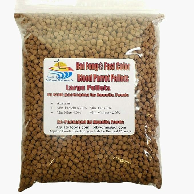 Fast Color Blood Parrot Large Pellets - 1.5-lbs - 680g (in Bulk Packing)