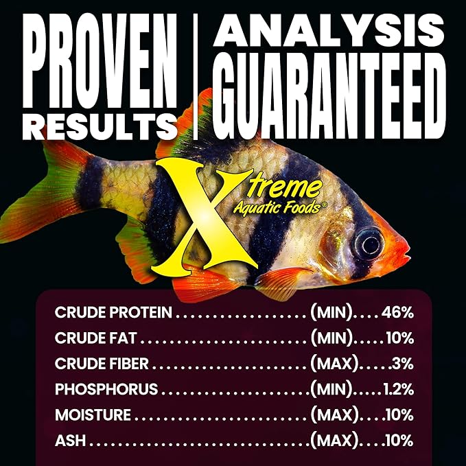 Xtreme Beef Heart Flakes - High Protein, Nutrient-Dense for Tropical & Freshwater Fish, Supports Growth, Color Enhancement, Easy Digestion - Ideal for Discus and Cichlids (3.5oz)