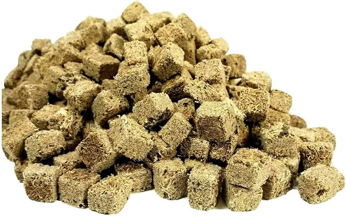 Freeze Dried Tubifex Worm Cubes. 100% Tubifex Worms for All Tropical Fish, Marine Fish, Land & Aquatic Turtles. Premium Freeze Dried Tropical Fish Foods. 14oz-Jar