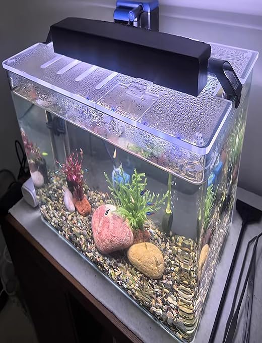 Acrylic Aquarium Lid - Prevent Jump Lid with Opening for Reptiles, Turtles, Aquarium, Habitat, Prevent Escape, Easy Feeding(45x40CM/17.7x15.7in)