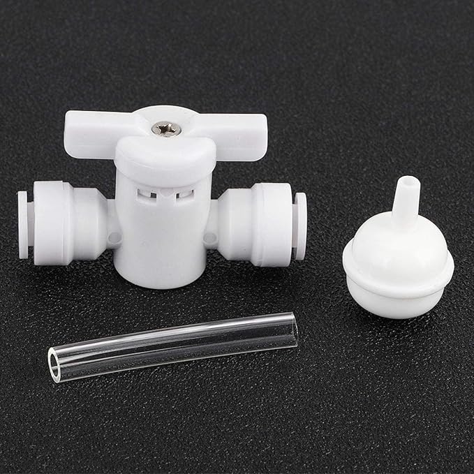 Zerodis Aquarium CO2 Generator, DIY Aquarium Planted CO2 System Kit Tube Valve Guage Bottle for Aquarium Moss Plant