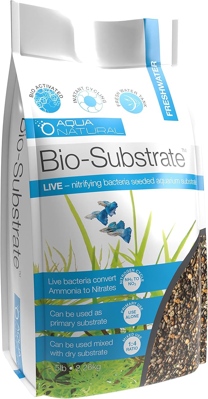 Aqua Natural Bio Substrate and Dry Substrate kit for New and existing Aquariums, Midnight (BIOKIT003)