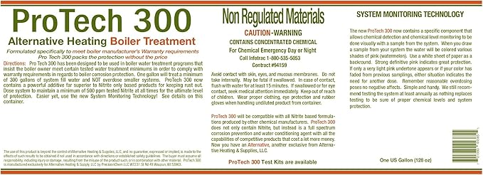 ProTech 300 & ProTech 300 Water Treatment Test Kit with Rust Inhibitor for Outdoor Wood Boiler