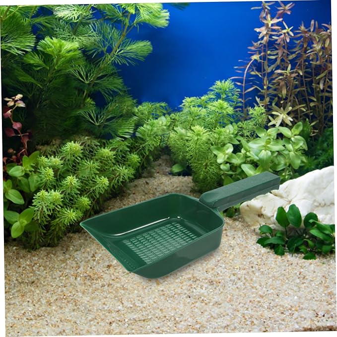 Milisten Multifunctional Fish Tank Sand Shovel Portable Plastic Cleaning Scoop for Aquariums for Gravel Sediment Removal Elegant Design for Tidy Environment Planted and Sand Tanks