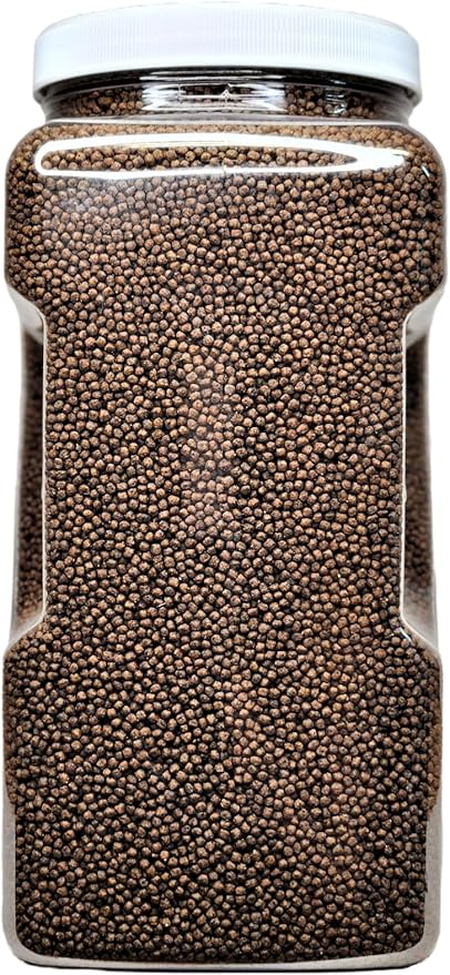 Cichlid Pellets, 45% Protein Floating 2.5mm (3/32") Pellets for Smaller Discus,Oscars, Central American, South American Cichlids…1-lb 12oz Med Jar
