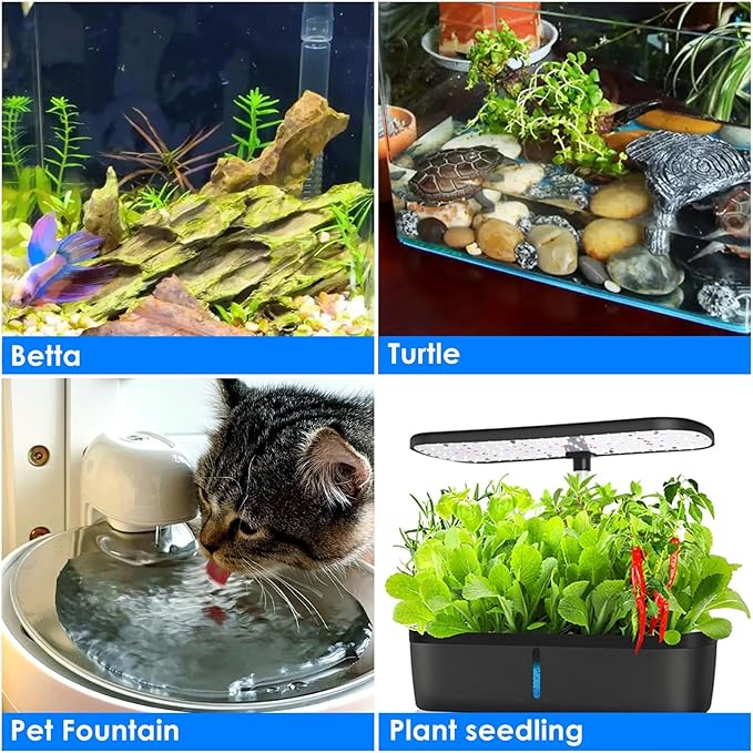 Mini Aquarium Heater 25W Super Small Fish Tank Heater with Digital Display Thermostat, Alumina Ceramic Betta Tank Heater Turtle Heater for 3-5 Gallon Tanks