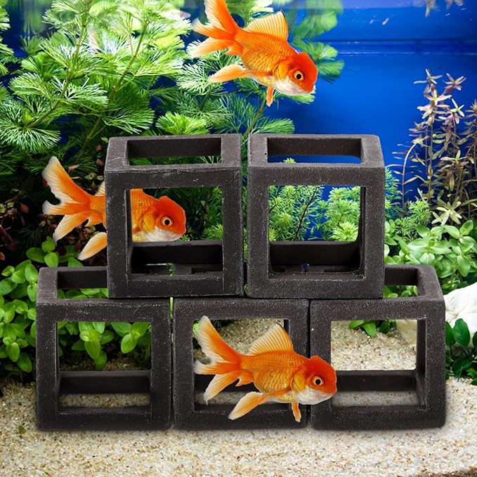 Mipcase 5pcs Fish Tank for Betta Fish Betta Accessories Aquarium Habitat Mushroom Tank Decor House Ornaments Shrimp House Shrimp Tank Ceramics Rock Aquarium Substrate