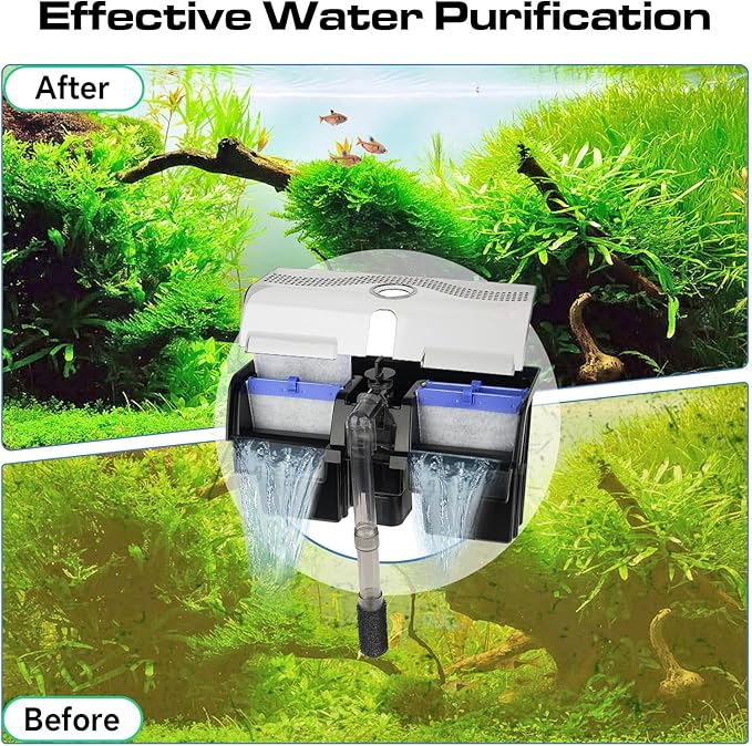 hygger HG137-10W Bio-Bag Filter Cartridges for Aquarium: 16 Pack Aquarium Replacement Filter Cartridges