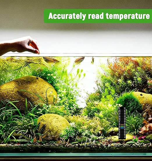 6 Pack Temperature Strips, Stick On Thermometer Strip 61-122°F 15-50°C, Aquarium Thermometer Strips for Aquarium