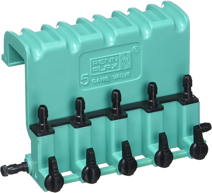 Penn-Plax Lok-Tite Plastic Gang Valve Aquarium Pump Accessories