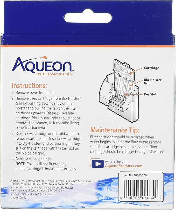 (2 Boxes) Aqueon 06084 Filter Cartridge, Medium, 3-Pack Each