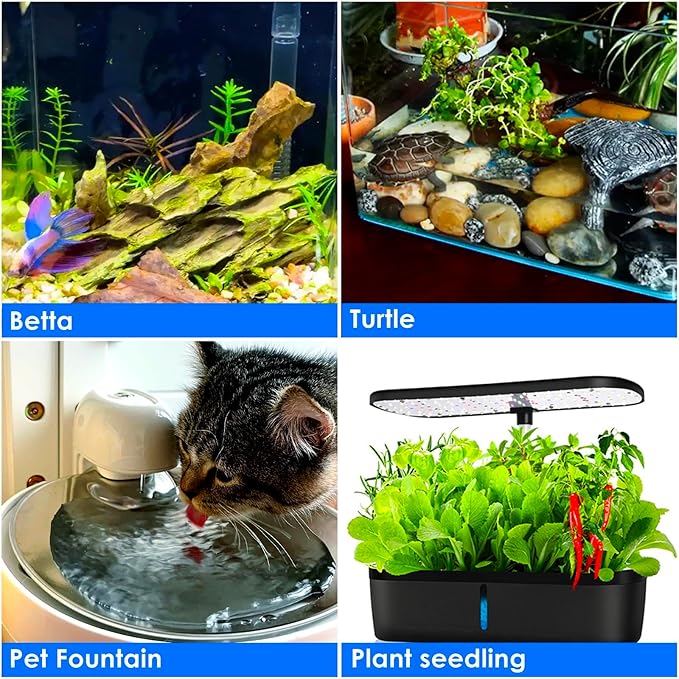 Aquarium Heater 100W Super Small Fish Tank Heater with Digital Display Thermostat, Alumina Ceramic Betta Tank Heater Turtle Heater for 10-20 Gallon Tanks