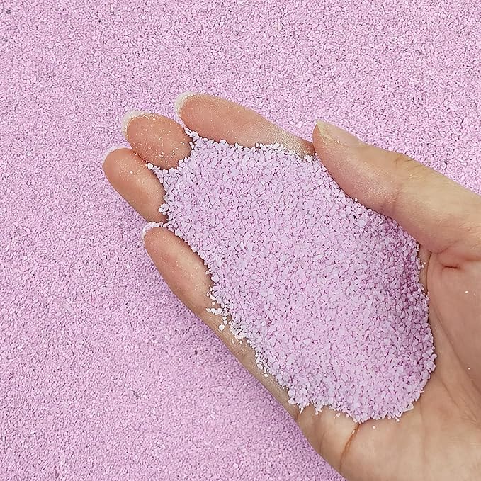 FANTIAN 20 lbs Pink Sand, Decorative Sand for Aquarium, Fish Tank, Candle, Vase Filler, Wedding Ceremony, Arts Crafts and Bowl Fillers