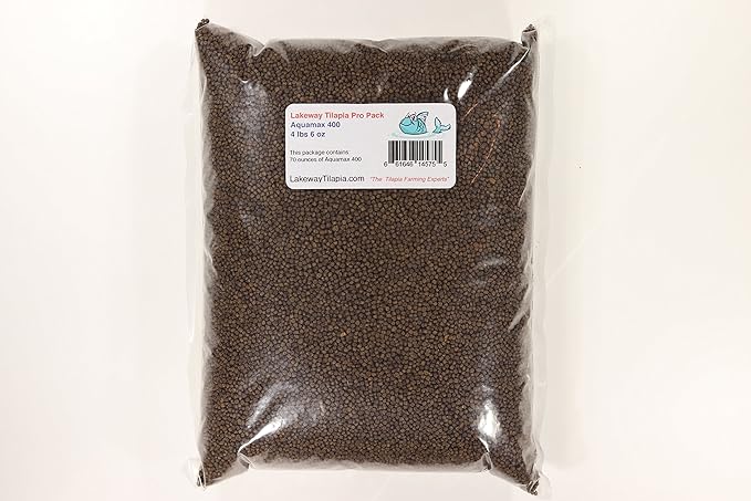 Pro Pack 70 Tilapia Food - Raise Tilapia from Fry Stage Up to 6 Inches Long with Over 3 Pounds 1 Ounce of 300, 4 Pounds 6 Ounces of 400, and 2.8 Ounces of Algae Discs