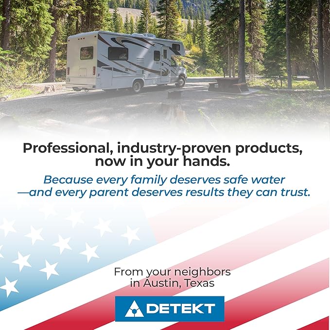 Detekt #1 Water Test Kit for RV & Marine Freshwater Systems Detects Bacteria & Mold in Water System – Ultra-Sensitive Microbial Water Test – Made in USA - 5 Minute Results + Species ID