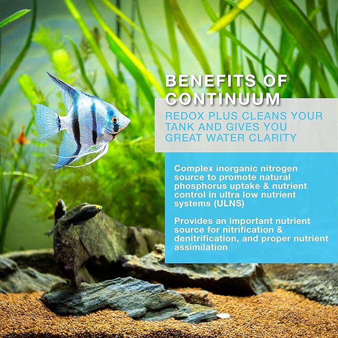 Continuum Aquatics Redox Plus – Improves Aquariums Water Quality, Clarity, and Increases ORP in Marine Saltwater and Freshwater Aquariums