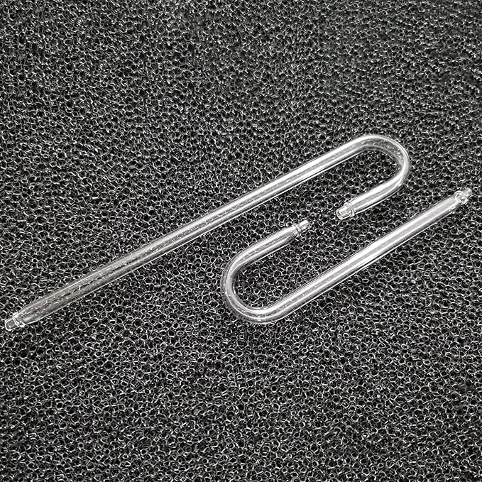 2PCS Glass U Shape Tube for Aquarium Air Pump Fish Tank Aquarium CO2 Diffuser Connect Tube