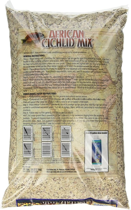 Carib Sea ACS00223 African Ivory Coast Sand for Aquarium, 20-Pound