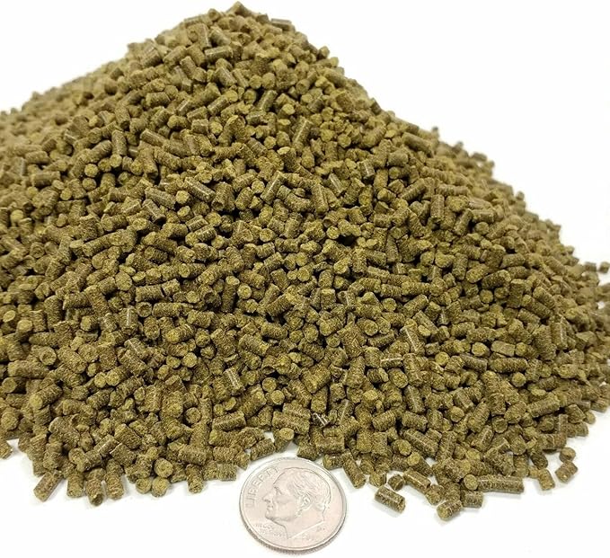 Spirulina Sinking Pellets, 2.5mm - 3/32" Sinking Pellets for Shrimp, Axolotls, Snails, Plecos, Catfish, All Bottom Fish, All Tropical Fish. Zeigler...5-lbs