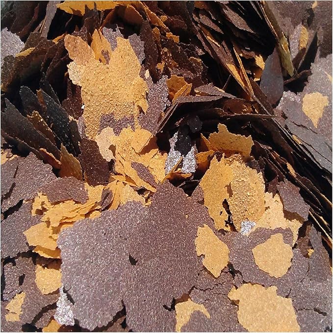California Blackworm & Earthworm Premium Flakes for Discus, Cichlids All Community Tropical Fish Also Pellet Mix, Wafer Mix Included…6oz