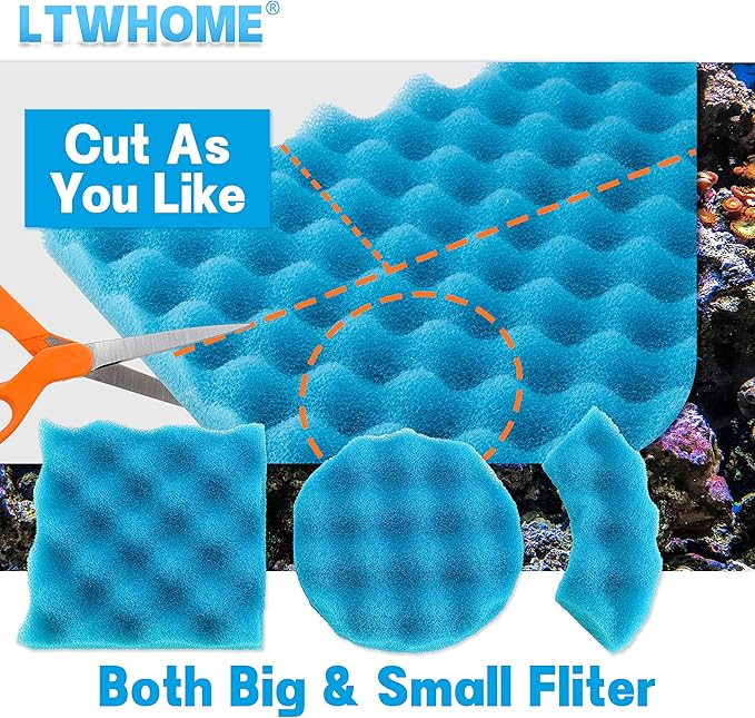 Fish Pond Foam Filter Sponge Set 25" X 18" Media (Pack of 1 Set)
