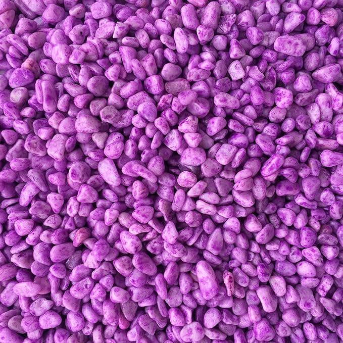 Finest-Filters Aquarium Fish Tank Gravel in Multiple Colours and 2kg, 10kg, 20kg and 40kg Bags. (Purple, 2kg)