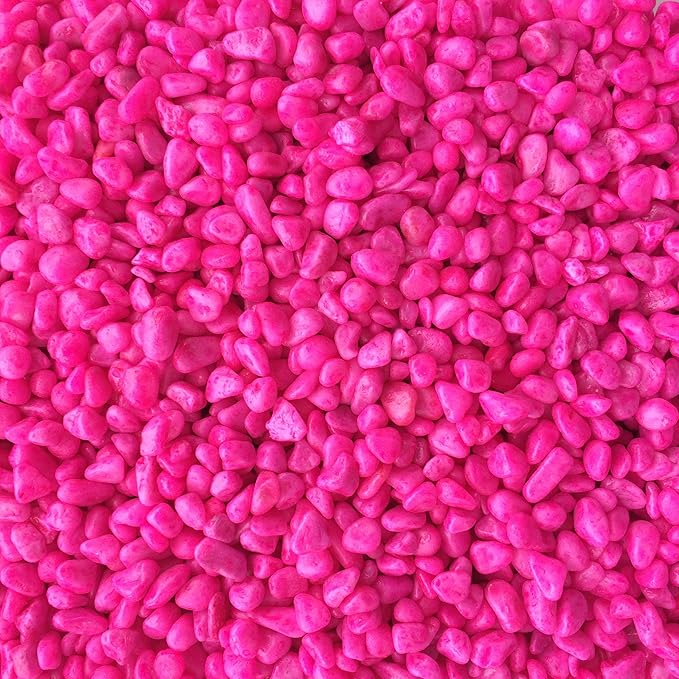 Finest-Filters Aquarium Fish Tank Gravel in Multiple Colours and 2kg, 10kg, 20kg and 40kg Bags. (Pink, 10kg)