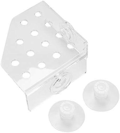 TOPINCN Aquarium Reef Holder, Acrylic Coral Frag Rack Bracket Plant Holder for Fish Aquarium Supplies Holder Aquarium with Suction Cup