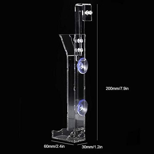 Acrylic Fish Shrimp Food Feeding Tube Granules Sunken Feeder Aquarium Accessory