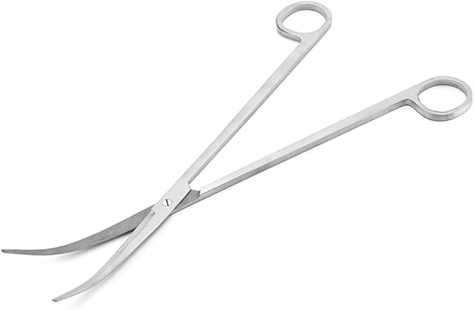 Curved Aquarium Scissors Water Fish Tank Plant Scissors Small Aquascaping Scissors Aquatic Plant Scissors Long Terrarium Scissors