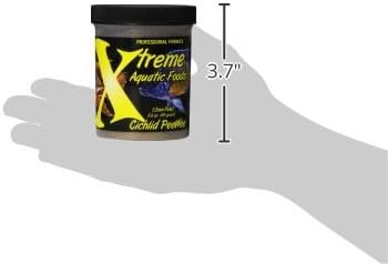 Xtreme Cichlid Peewee 1.5 mm Pellets - Proven Nutrition for Cichlids - Balanced Amino Acids, Boost Immune & Digestive Health, Color & Energy, Max Protein Freshwater Fish Food – USA Farm Grown (5oz)