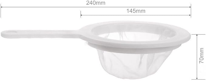 2pcs Shrimp Brine Collector Net Separator Artimia Harvest Sieve Strainer for Filter Brine Shrimp Hatchery Fry Brine Shrimp Eggs for Hatching Baby Fish Separator (200 mesh)
