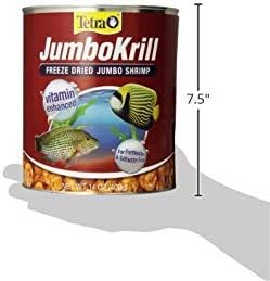 Tetra JumboKrill Freeze-Dried Jumbo Shrimp, Natural Shrimp Treat For Aquarium Fish, 14 oz