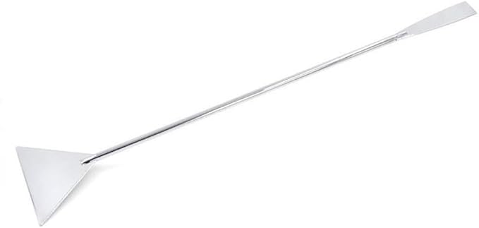 lasenersm 1 Piece Fish Tank Spatula Stainless Steel Aquarium Spatula Fish Tank Scraper Aquarium Scraper Aquarium Sand Scraper Aquarium Substrate Spatula, Silver