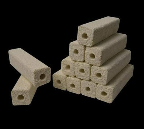 Wave Point 6.2-Inch Long Large Aquarium Filter Media, Ceramic Bio Media Blocks for Sump Tank Pond Fish Tank Media 7.9 LBs 40-Pack