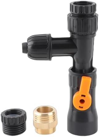 AYNEFY Fish Tank Water Changer Faucet Adapter, Aquarium Water Changer with 3 Tab Connecter, Vacuum Siphon Gravel Cleaner Plastic Connector Replacement Parts for Aquarium Quick Water Change