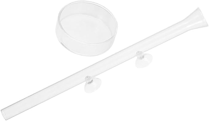 Milisten Acrylic Aquarium Fish Feeder with 2cm Diameter Feeding Tube and 45cm Height, Shrimp Feeding Tray for Fish Tank, Automatic Shrimp Feeder for Aquarium Pets