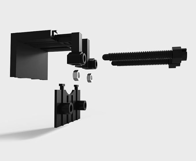 Zerodis Aquarium Tube Clips, 2Pcs Fish Water Pipe Holders Clamps Multifunction Plastic Adjustable Fish Mounting Clip for Tube Dia Within 18mm