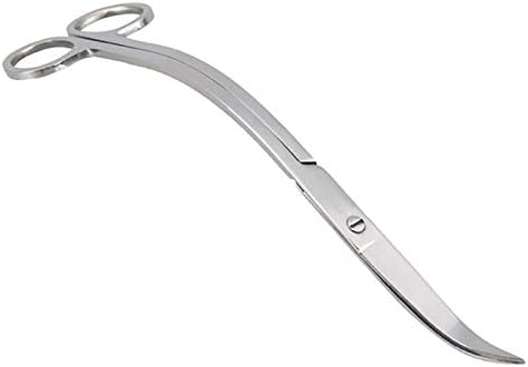RLECS Aquarium Stainless Steel Water Grass Scissors 9.8" Sand Leveler Aquatic Plant Tongs Scissors Fish Tank Landscaping Tools
